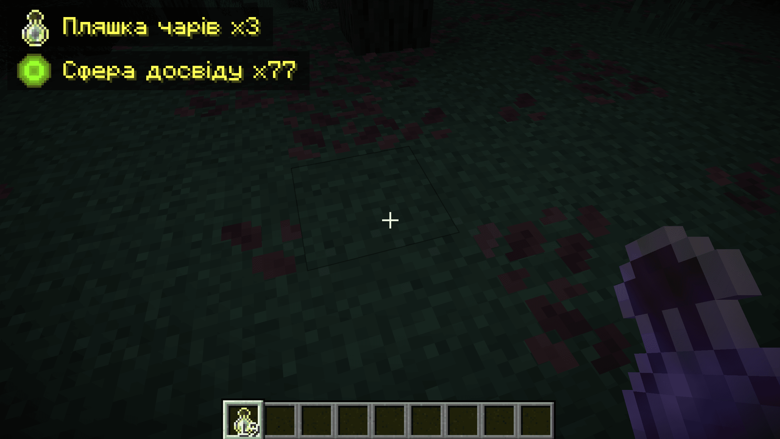 Pick Up Notifier — mod dodający powiadomienia o zebranych przedmiotach i blokach w Minecraft