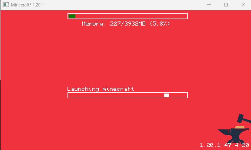 After the game's main menu fully loads, make sure the word "Forge" appears in the bottom left corner of the screen, and a…