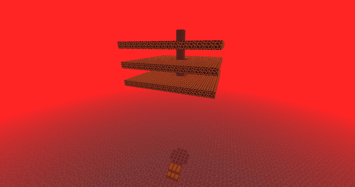 Place 2 temporary blocks up from any Magma Block and build an identical 15x15 platform as a second layer — also with an…
