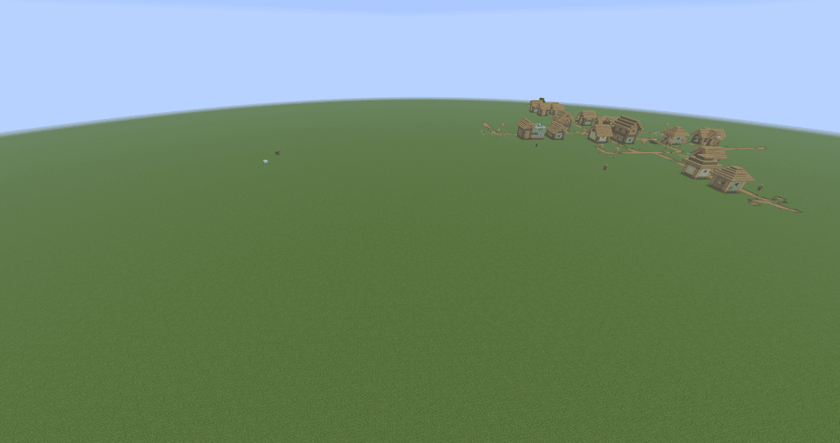 A square of ground with the mod enabled