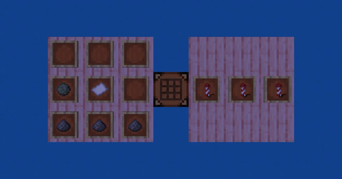 Paper — 1 piece Gunpowder — 1 to 3 pieces (affects flight duration)