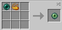 Open the crafting table and place the Ender Pearl and Blaze Powder in any slot. You will get an Eye of Ender as a result.