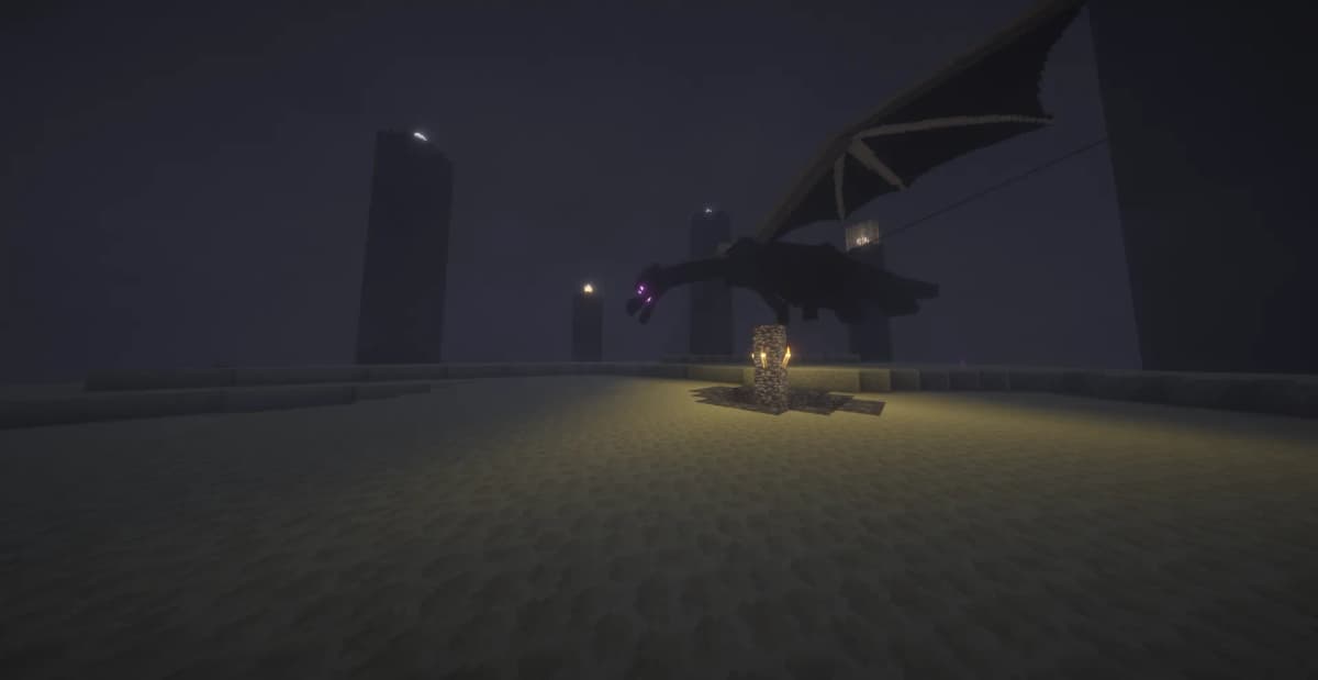 Approach the cloud with glass bottles in hand and right-click to collect the Dragon's Breath. The collected item will appear…
