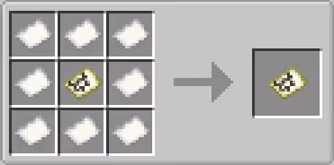 Gather additional sheets of paper. On a crafting table, place the filled map in the center and surround it with eight sheets…