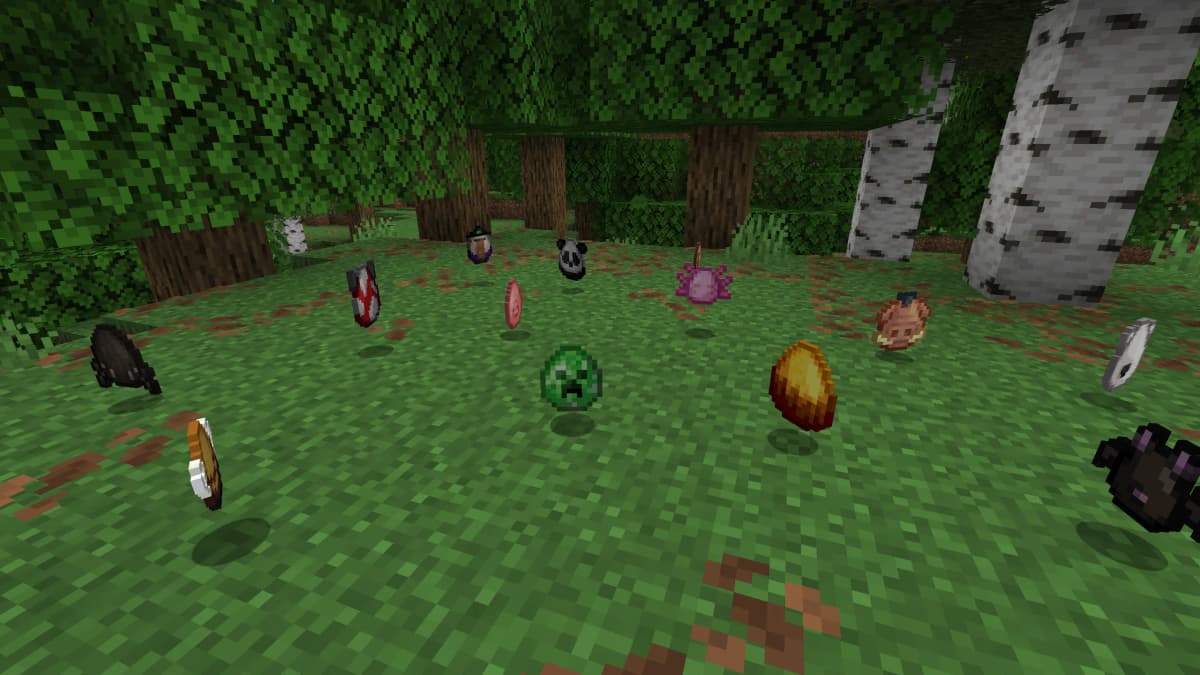 All spawn eggs now have unique visual styles that match the mobs they summon. In addition to color changes, the egg shapes…