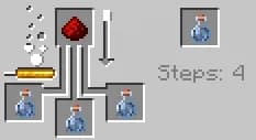 Increase duration: add Redstone to make the potion last longer.