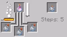 Lingering Potion — add Dragon’s Breath to a splash potion to create a lingering cloud that affects entities within it.