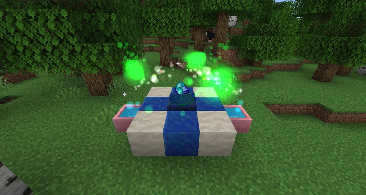Put Sparks on top of the plate and on each pool to transfer mana.
