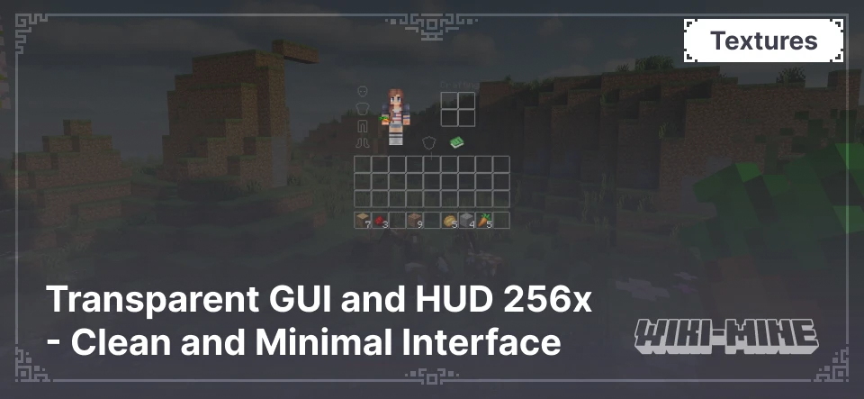 Transparent GUI and HUD 256x - Clean and Minimal Interface