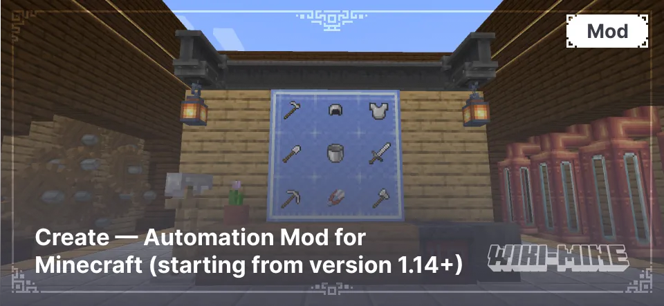 Create — Automation Mod for Minecraft (starting from version 1.14+)