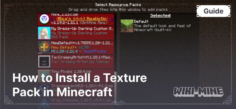 How to Install a Texture Pack in Minecraft