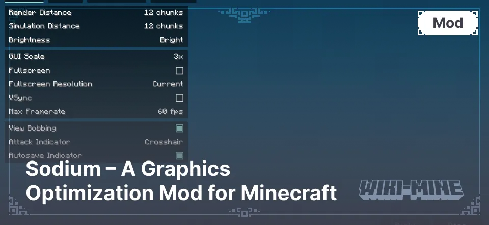 Sodium – A Graphics Optimization Mod for Minecraft