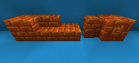 Resin Block and Resin Brick: Materials obtained from Resin Clumps, used in construction and crafting.