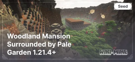 Woodland Mansion Surrounded by Pale Garden 1.21.4