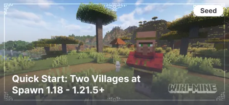 Quick Start: Two Villages at Spawn 1.18 - 1.21.5+