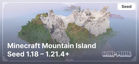 Minecraft Mountain Island Seed 1.18 – 1.21.4