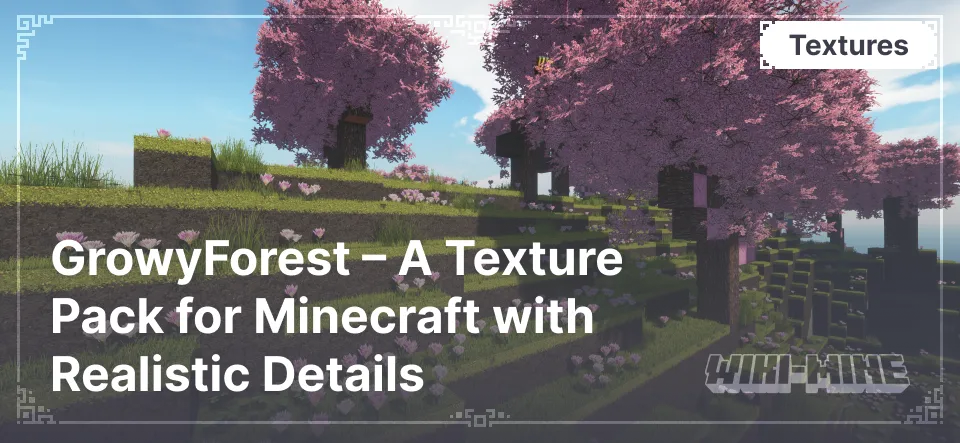 GrowyForest – A Texture Pack for Minecraft with Realistic Details