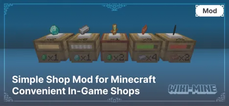 Simple Shop Mod for Minecraft – Convenient In-Game Shops