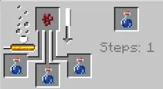 Adding Nether Wart to the brewing stand