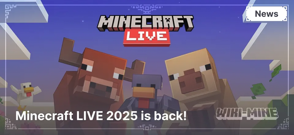 Minecraft LIVE 2025 is back!