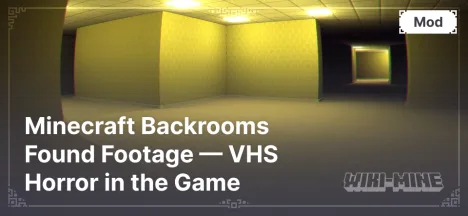 Minecraft Backrooms Found Footage — VHS Horror in the Game