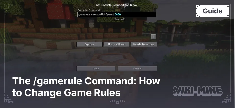 The /gamerule Command: How to Change Game Rules